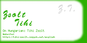 zsolt tihi business card